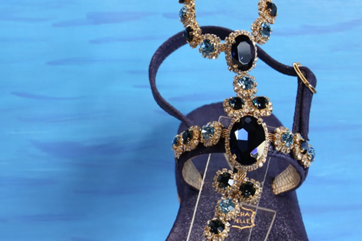 AMBRA Bijoux Capri Sandal with anklets