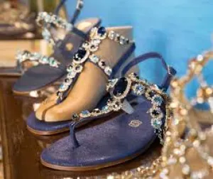 AMBRA Bijoux Capri Sandal with anklets