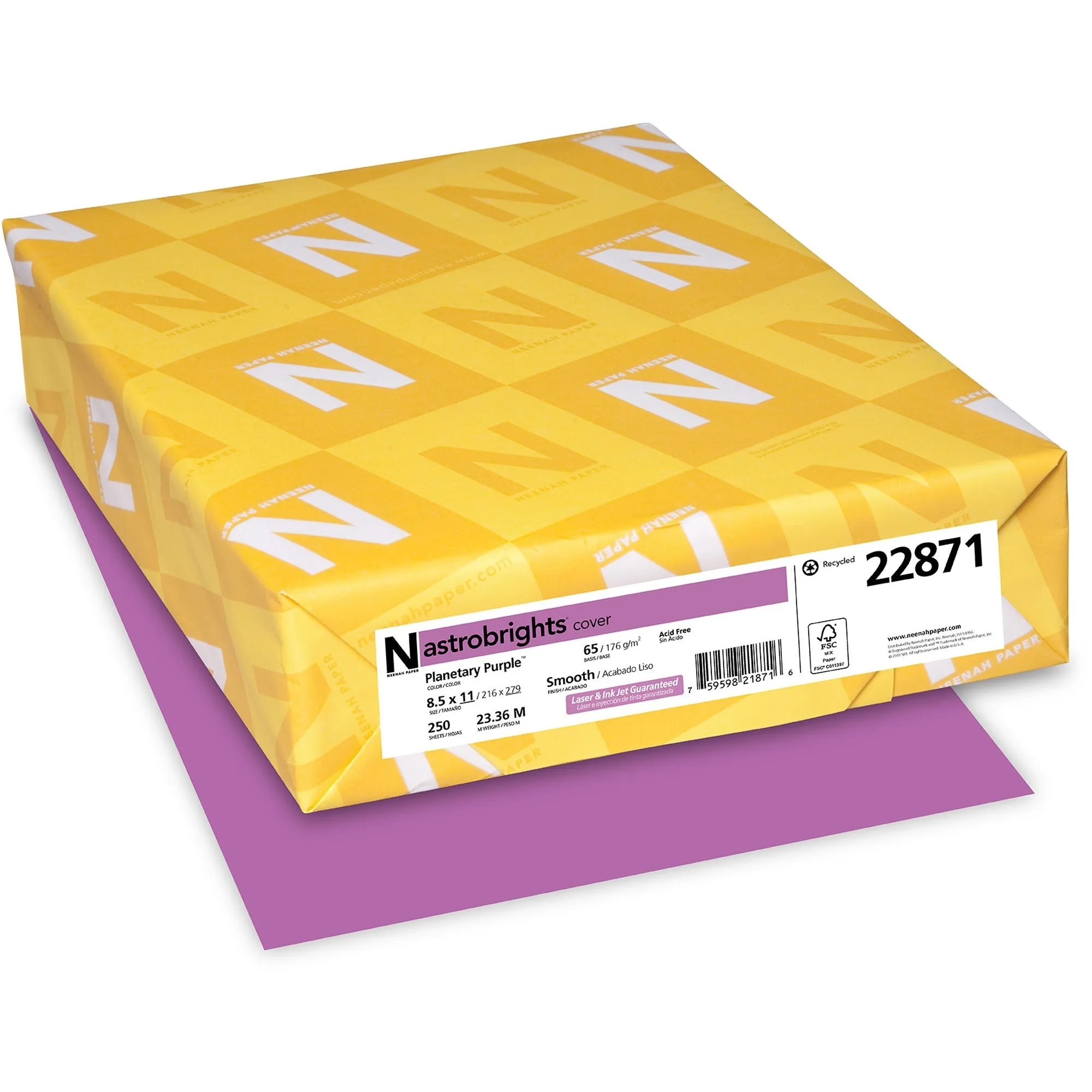 Astrobrights Laser, Inkjet Print Printable Multipurpose Card