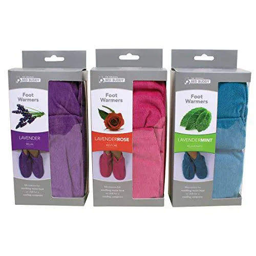 Bed Buddy Foot Warmers Aromatherapy, Purple. Lavender Scent