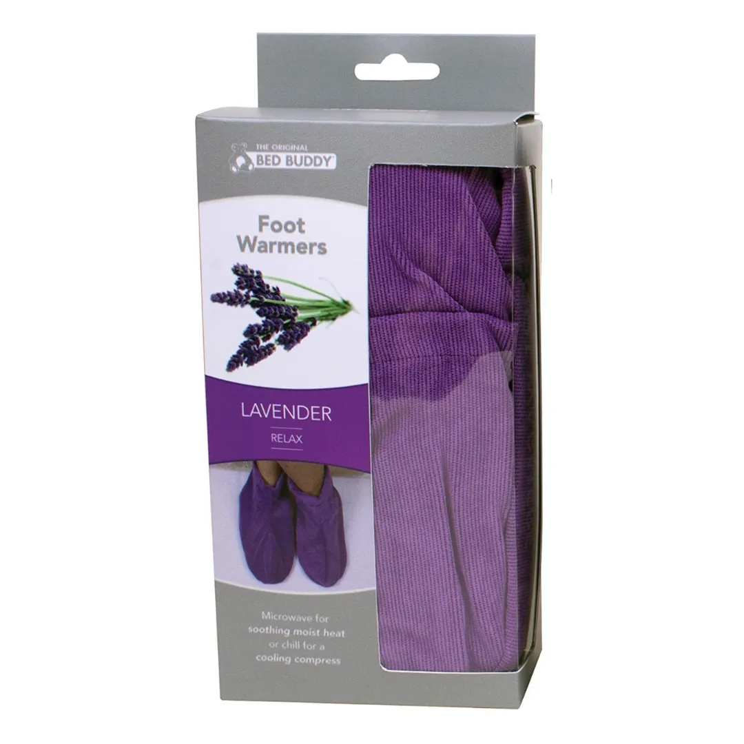 Bed Buddy Foot Warmers with Aromatherapy - Heated Fragranced Slippers