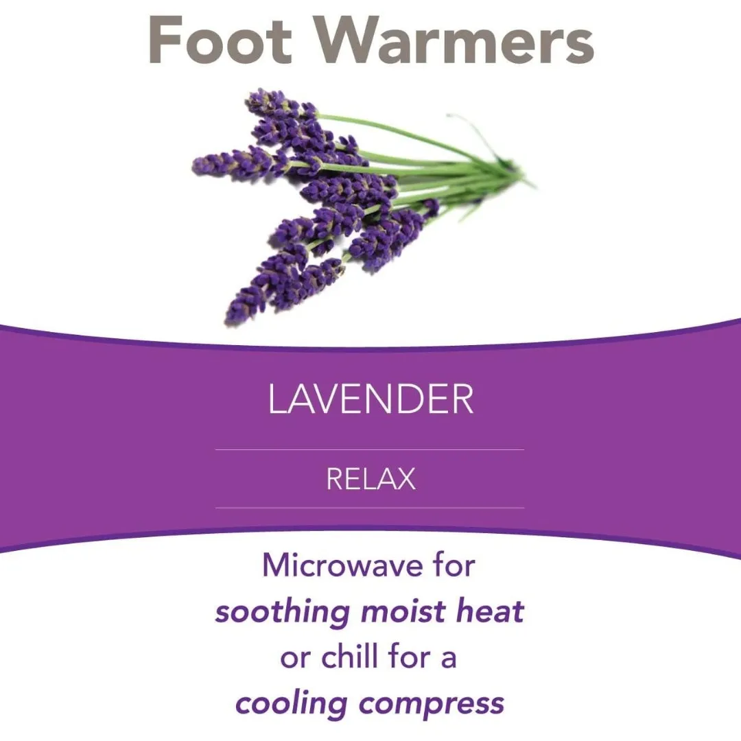 Bed Buddy Foot Warmers with Aromatherapy - Heated Fragranced Slippers