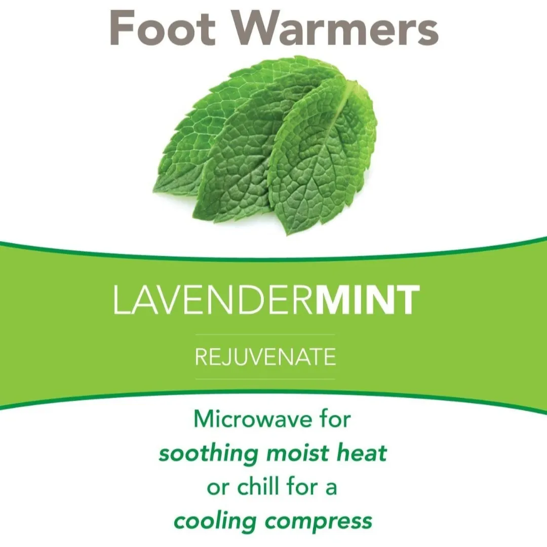 Bed Buddy Foot Warmers with Aromatherapy - Heated Fragranced Slippers