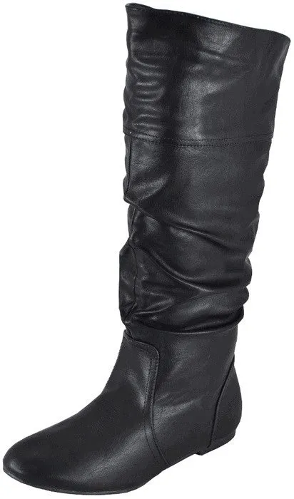 Bonnibel | Danniz Mid-Calf Slouchy Boot Black