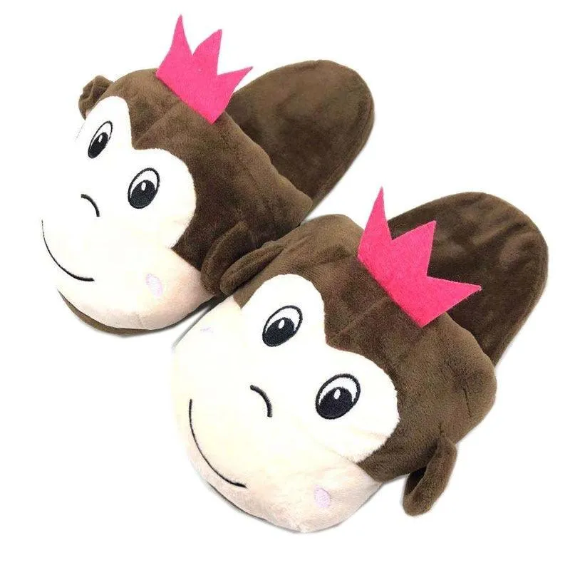 Brown Indoor Warm Slippers – Soft and Cozy for Cold Days