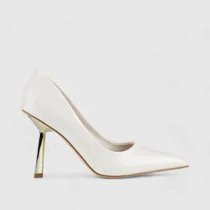 Bulbul Court Shoe White LU005
