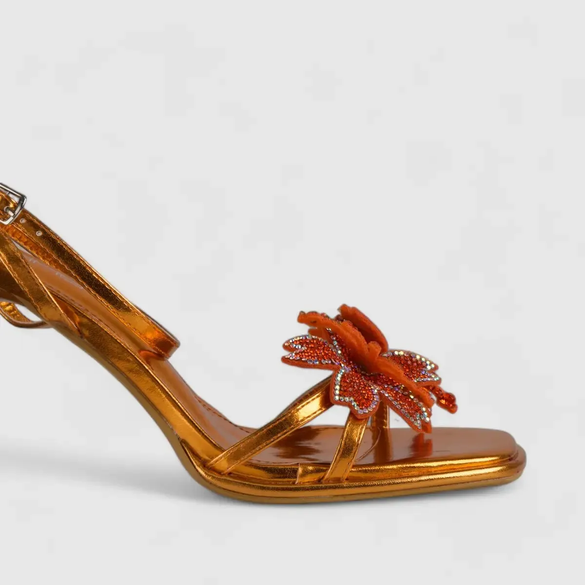 Bulbul Heel Sandal Orange LI004
