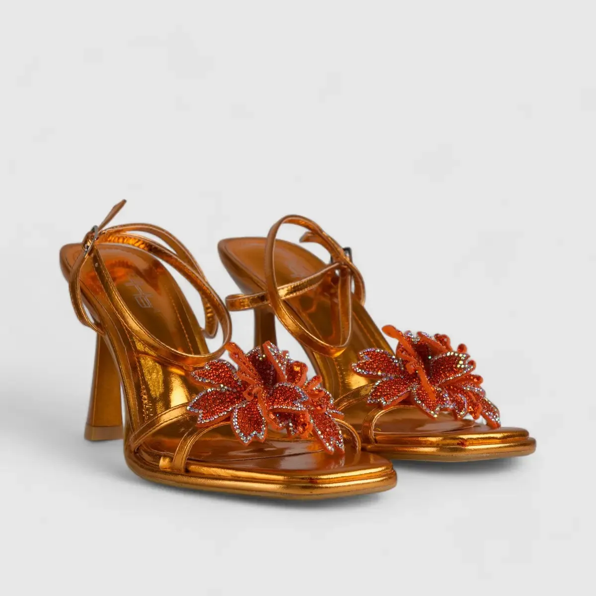 Bulbul Heel Sandal Orange LI004