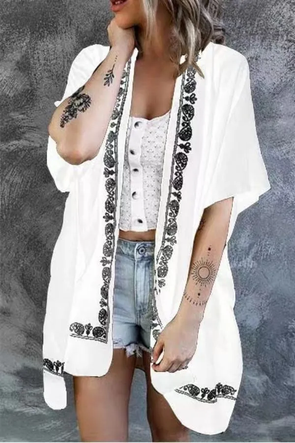 Buttocks Printing Stylish Cover-ups