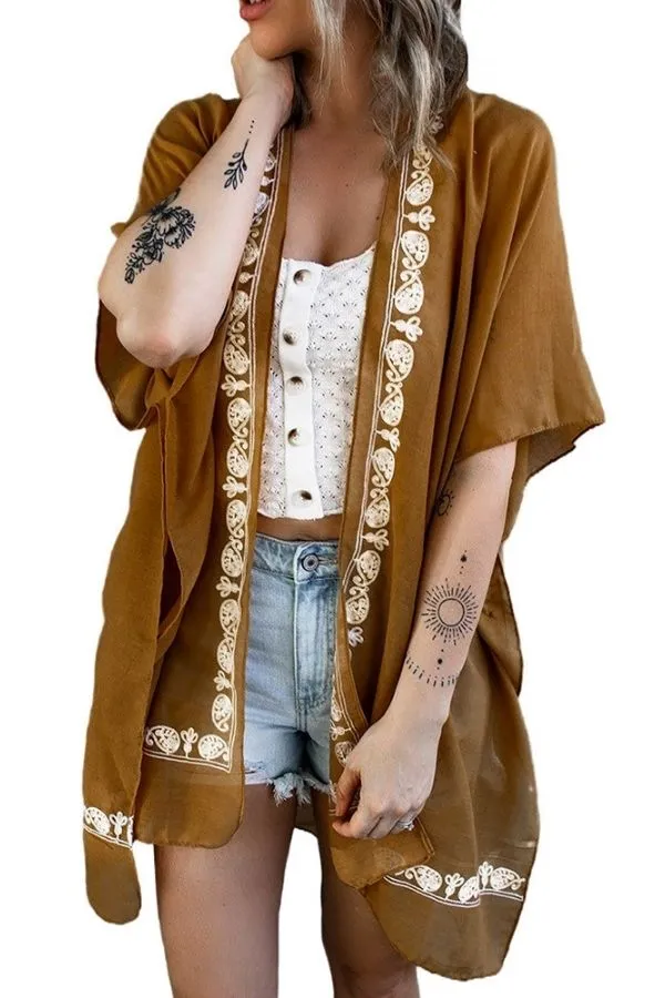 Buttocks Printing Stylish Cover-ups