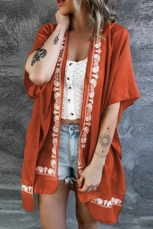 Buttocks Printing Stylish Cover-ups