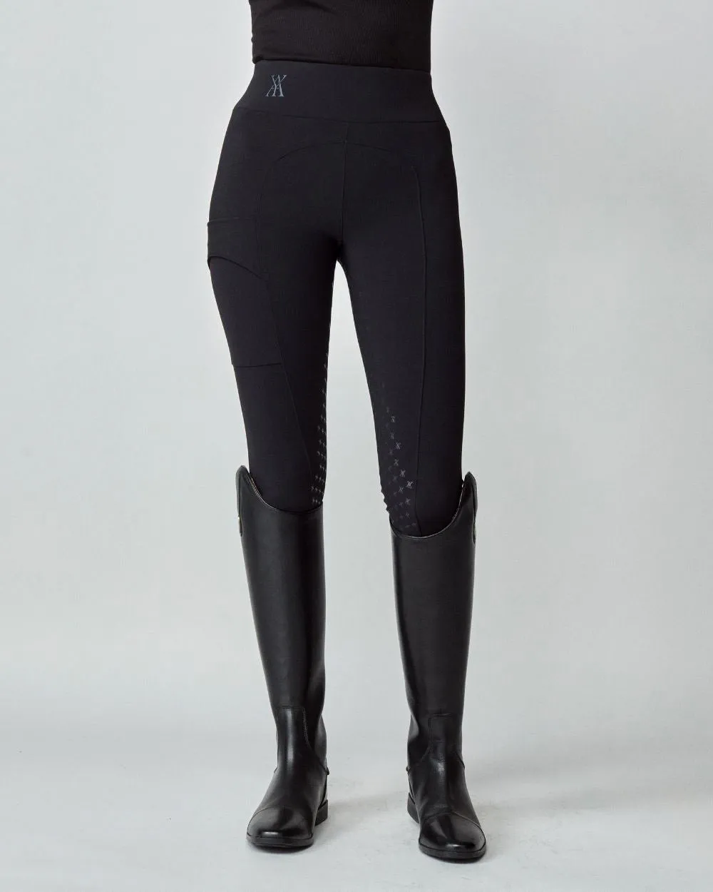 Compression Pull-On Breeches Black