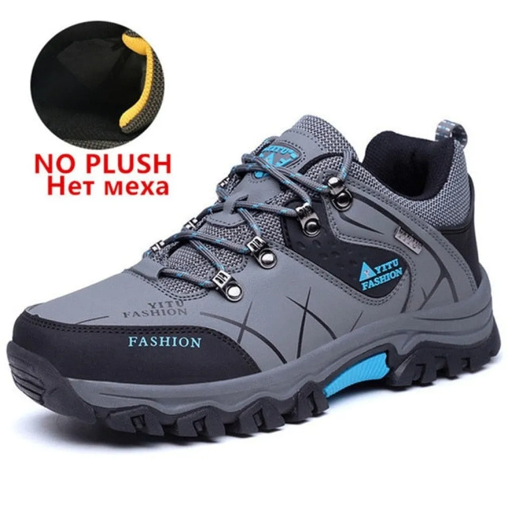 ContiNent 33 Men Winter Snow Boots Waterproof Leather Sneakers Super  Warm Men's Boots Outdoor Male Hiking Boots Work Shoes Size 39-47