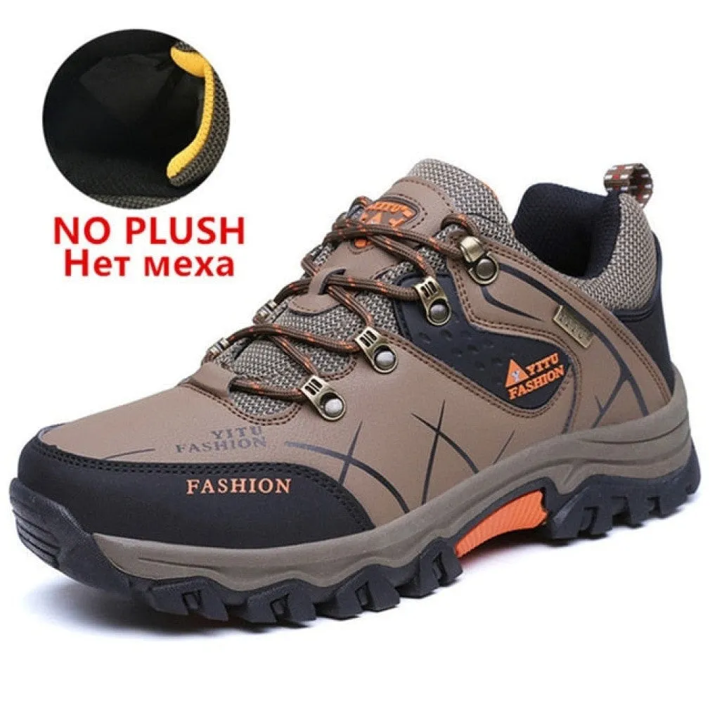 ContiNent 33 Men Winter Snow Boots Waterproof Leather Sneakers Super  Warm Men's Boots Outdoor Male Hiking Boots Work Shoes Size 39-47