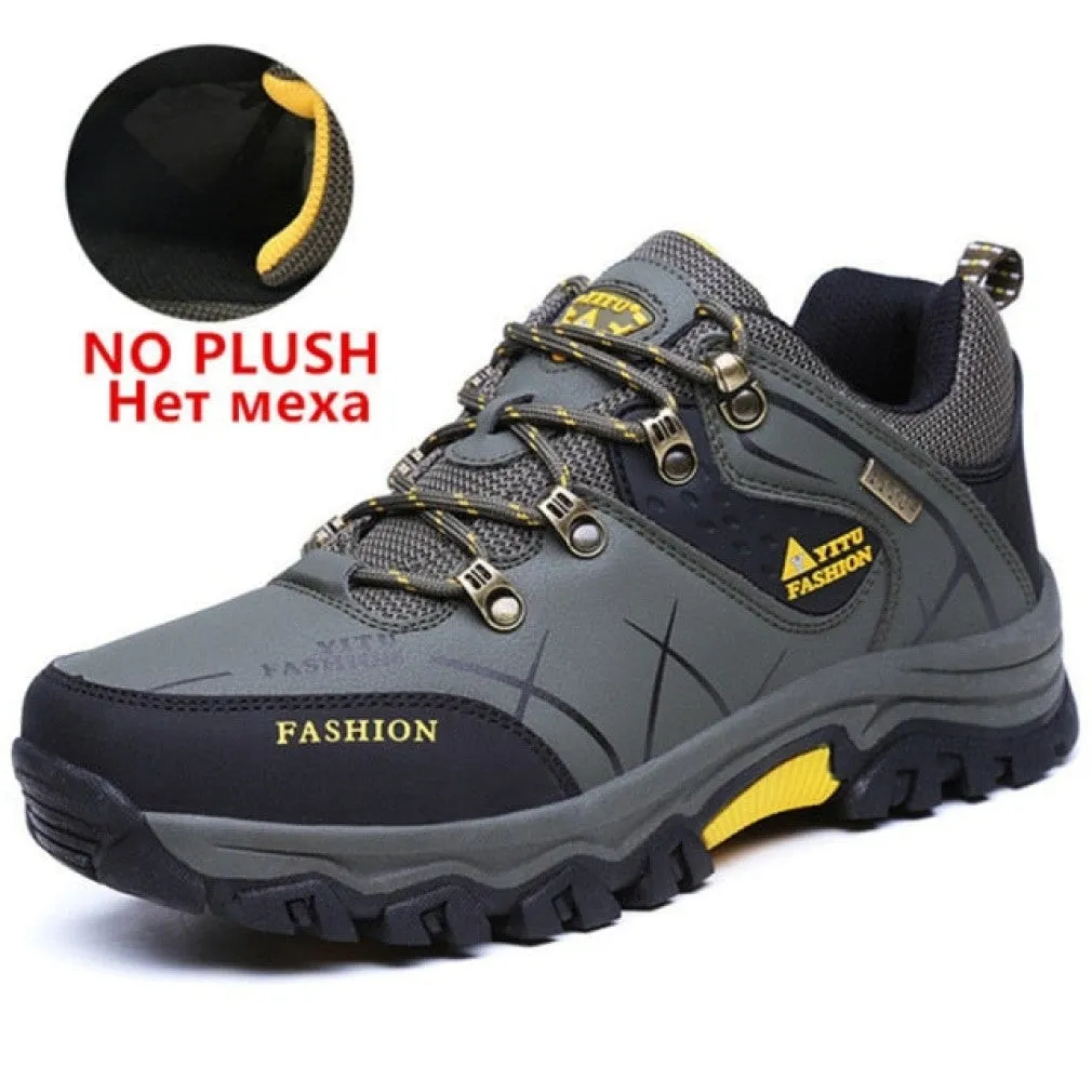 ContiNent 33 Men Winter Snow Boots Waterproof Leather Sneakers Super  Warm Men's Boots Outdoor Male Hiking Boots Work Shoes Size 39-47
