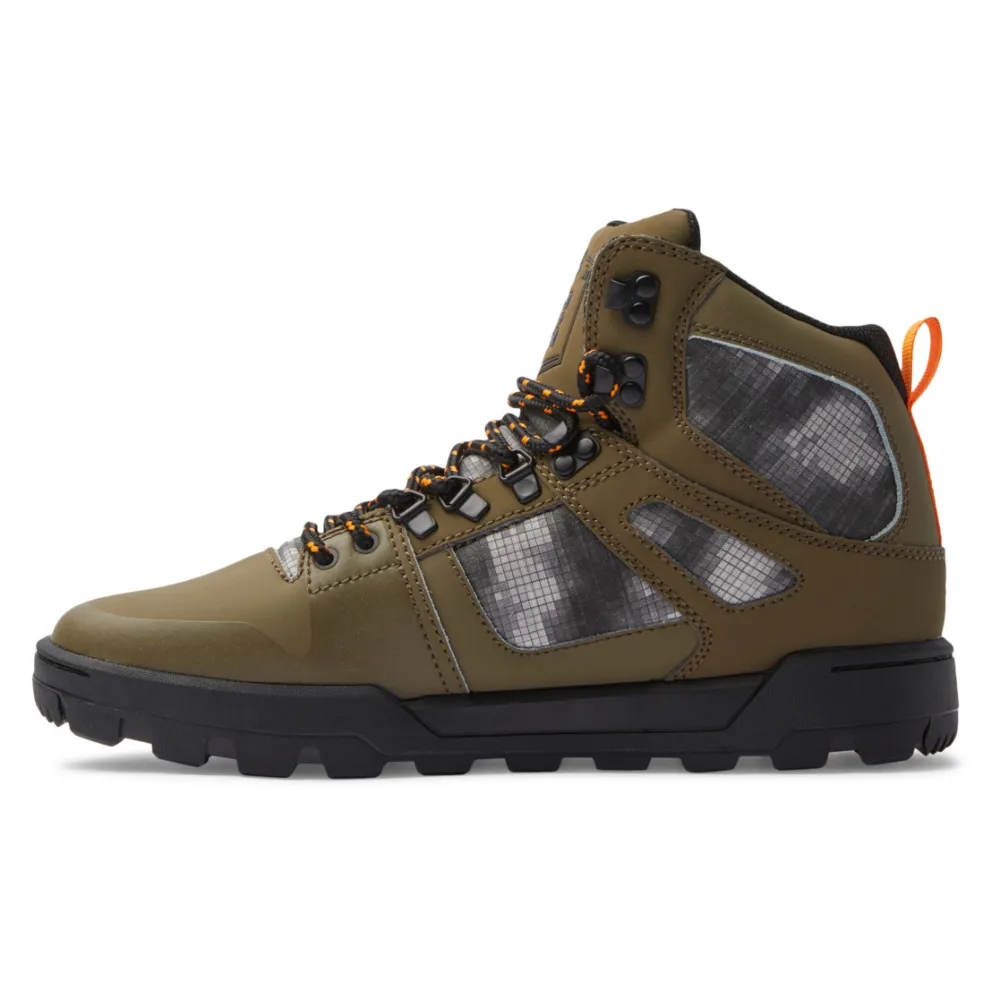 DC Men's Pure High-Top WR Boot - Olive/Black