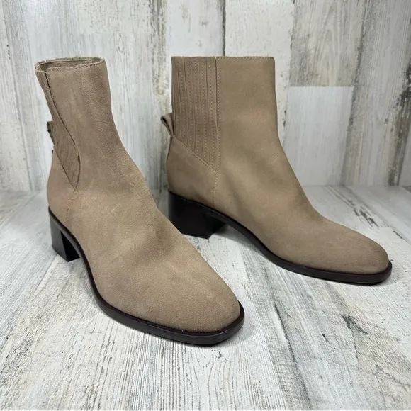 Dolce Vita Linny H2O Waterproof Boots in Olive Suede #6