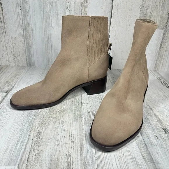 Dolce Vita Linny H2O Waterproof Boots in Olive Suede #6