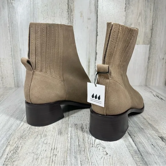 Dolce Vita Linny H2O Waterproof Boots in Olive Suede #6