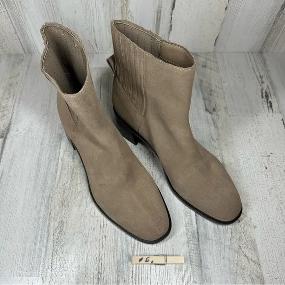 Dolce Vita Linny H2O Waterproof Boots in Olive Suede #6