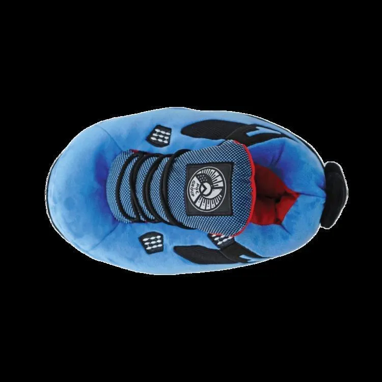 Electric Blue Plush Slippers – Cozy and Stylish Indoor Comfort