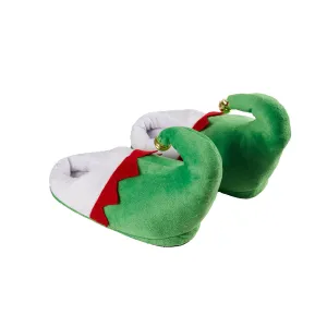 Evergreen Gifts,Holiday Slippers, Elf with Bell,11.3x5.1x7.5 Inches
