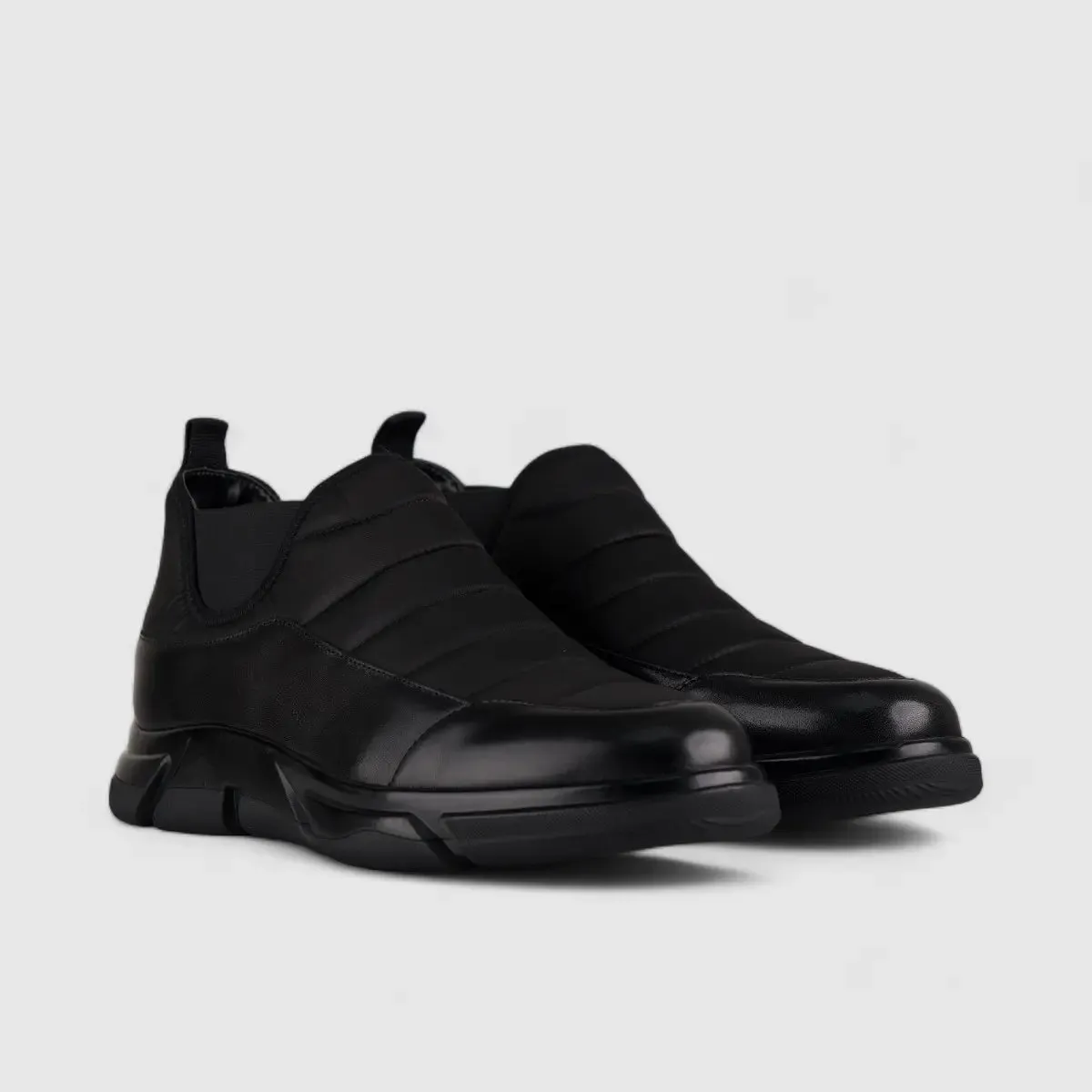 Formales Casual Sneaker Boot Black  175-C27