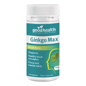 Good Health Ginkgo Max Brain Tonic Caps 120s