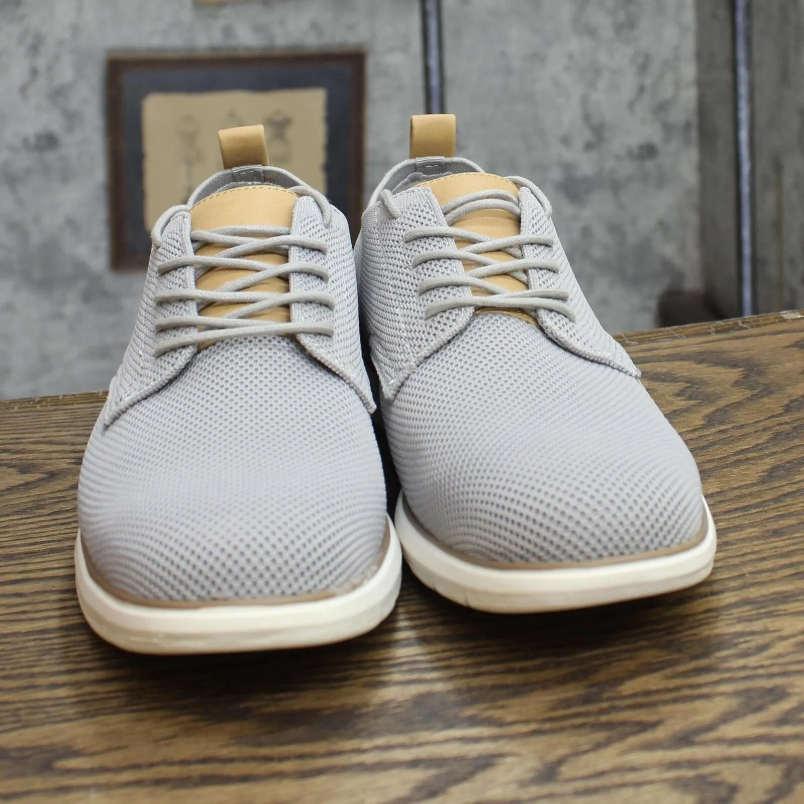 Goodfellow & Co Mens Kev Knit Dress Shoes 88095042 Gray 8M