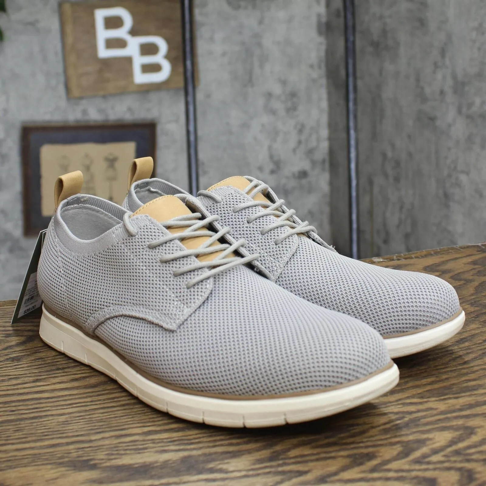 Goodfellow & Co Mens Kev Knit Dress Shoes 88095042 Gray 8M