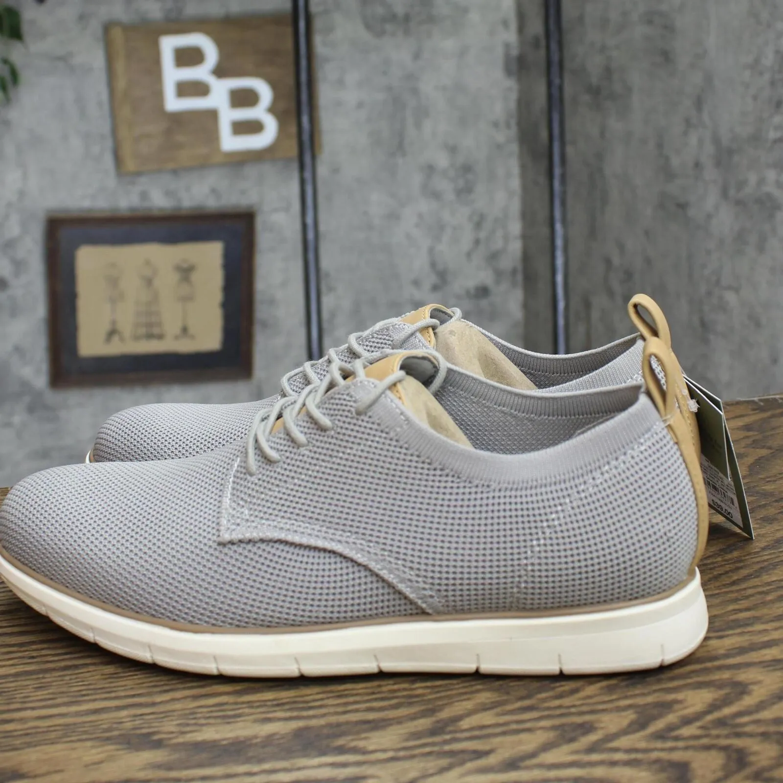 Goodfellow & Co Mens Kev Knit Dress Shoes 88095042 Gray 8M