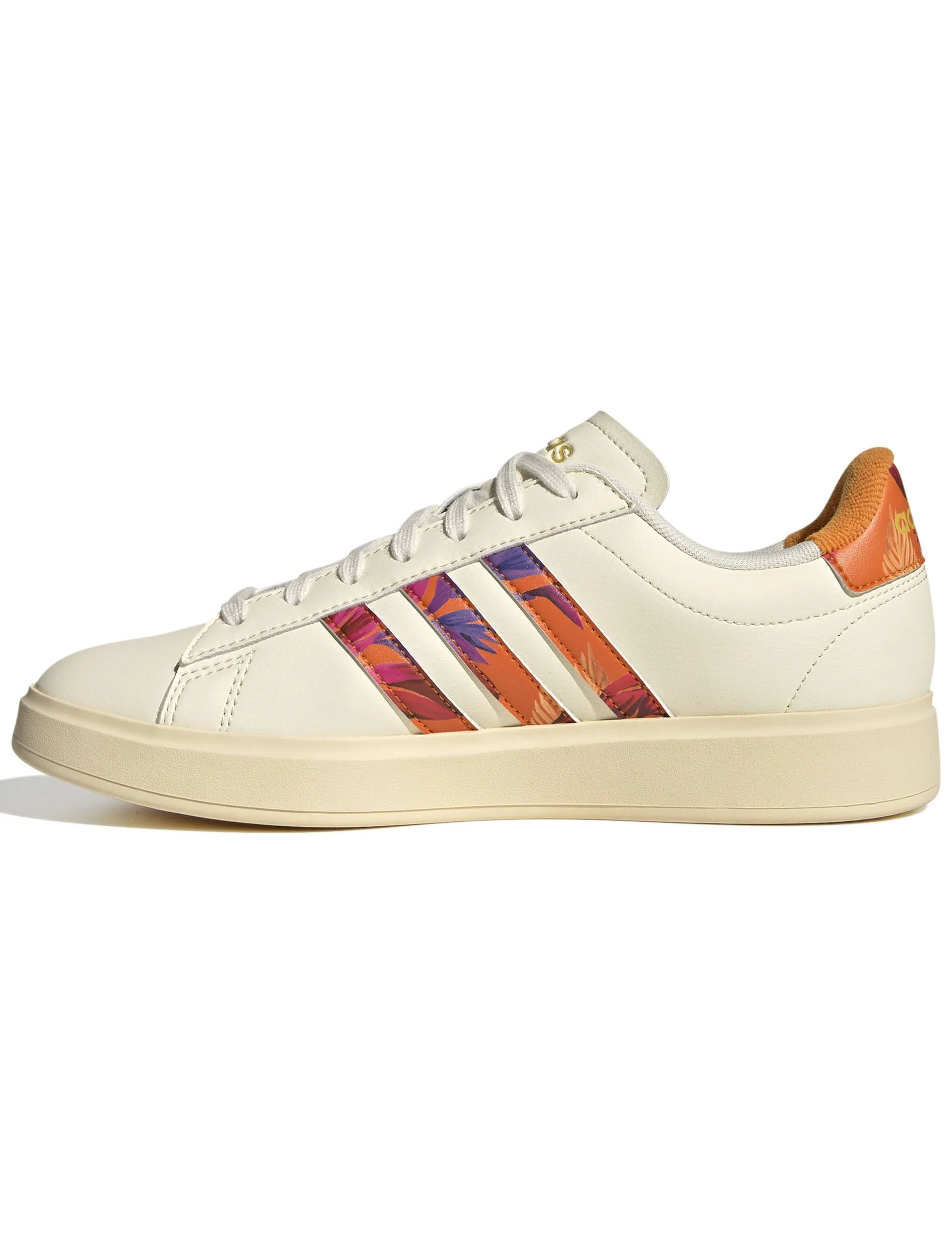 Grand Court 2.0 Shoes - Cream White/Warm Vanilla/Gold Metallic