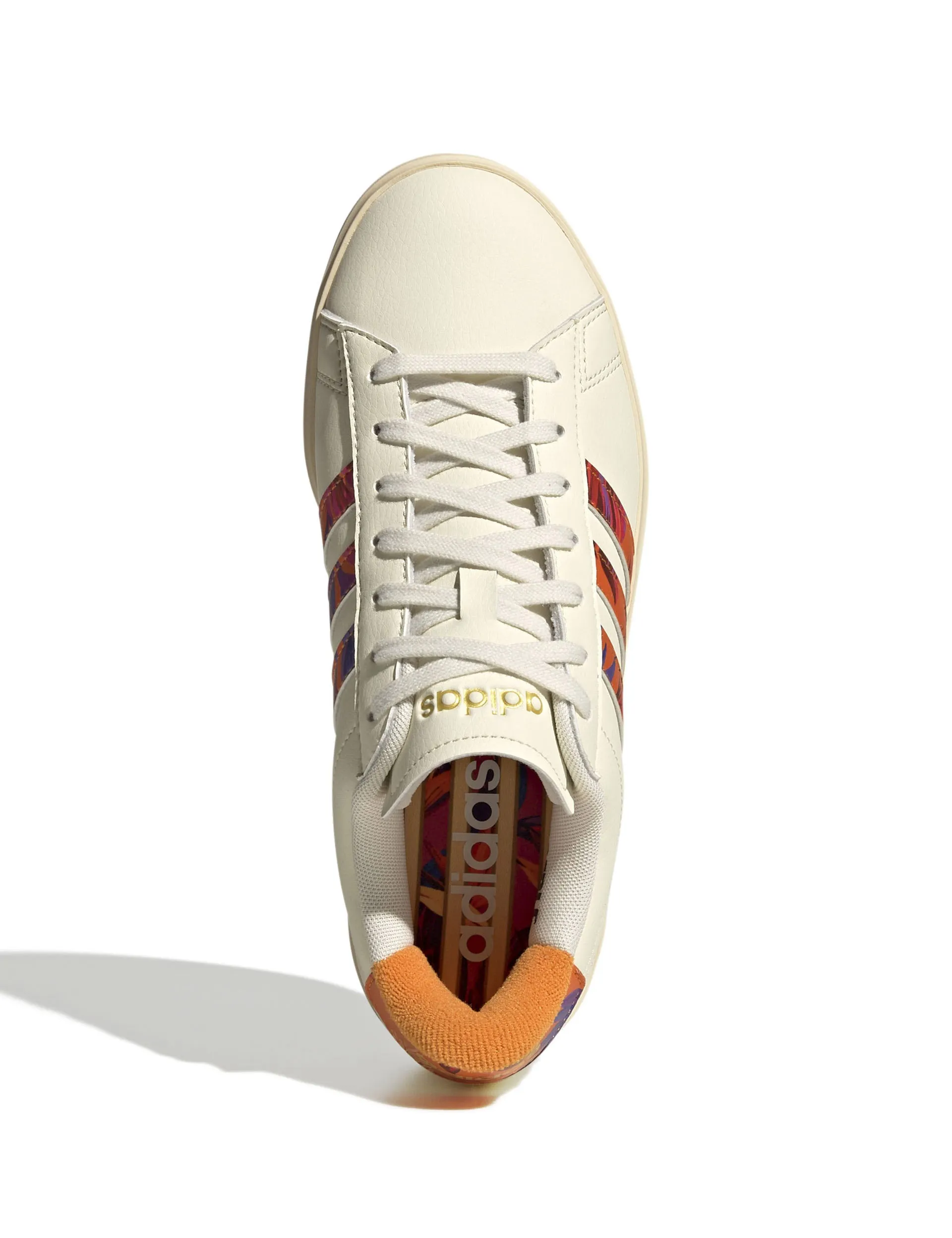 Grand Court 2.0 Shoes - Cream White/Warm Vanilla/Gold Metallic