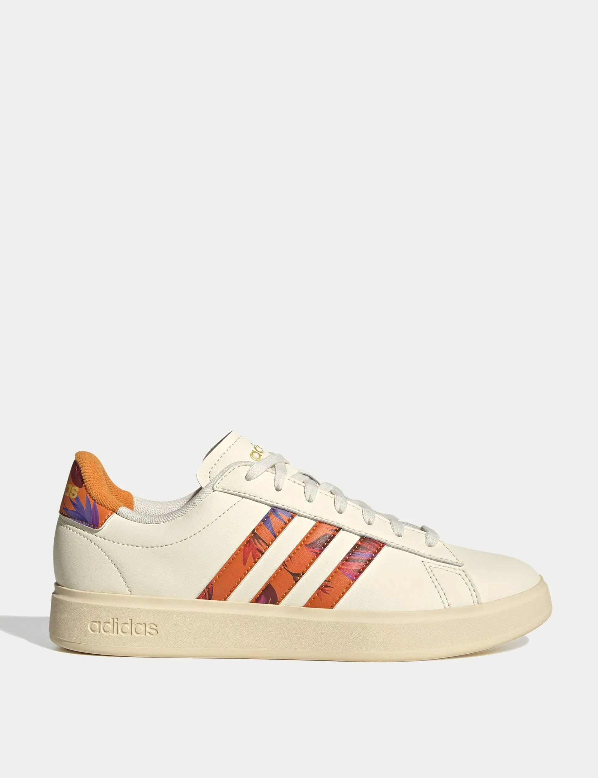 Grand Court 2.0 Shoes - Cream White/Warm Vanilla/Gold Metallic