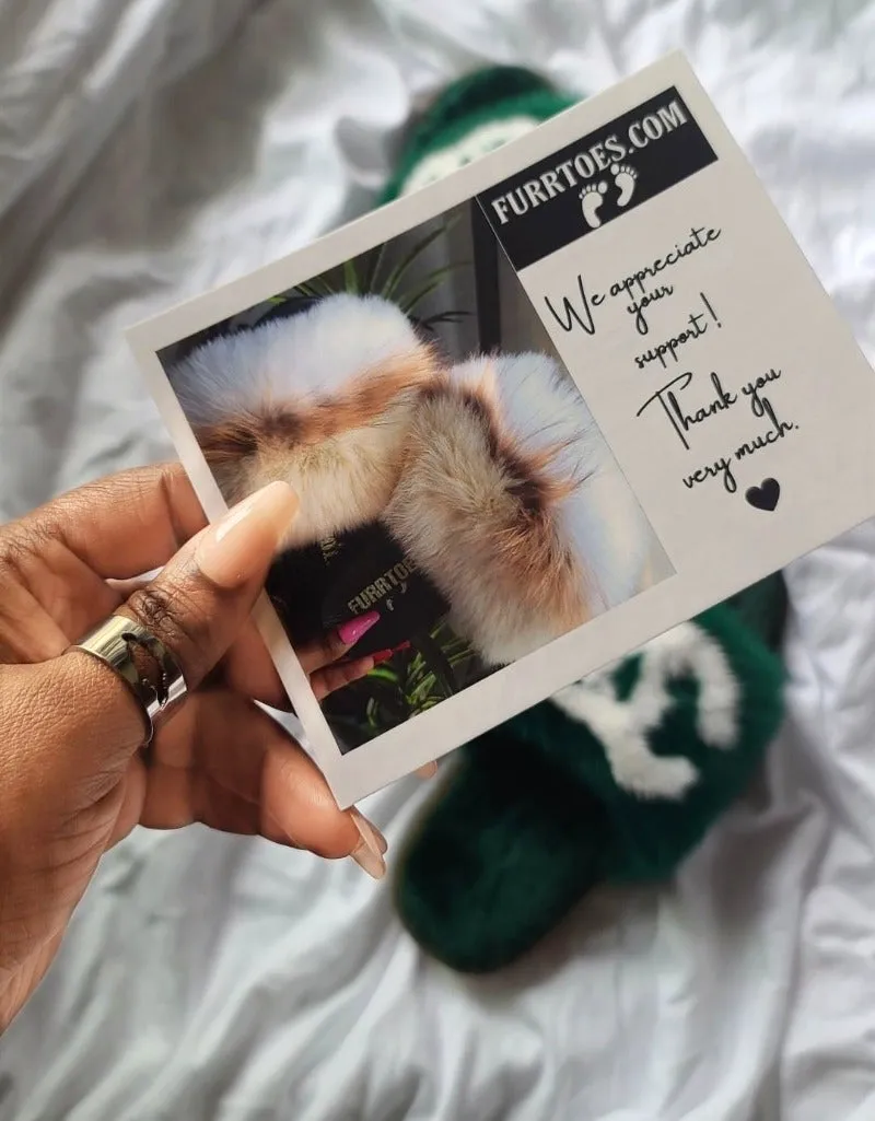 Green Custom home slippers