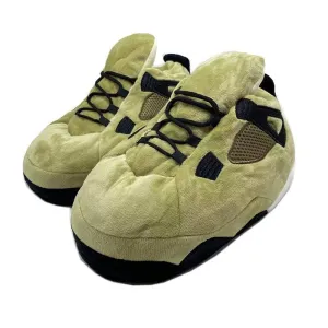 Green Unisex Indoor Slippers – Warm and Comfortable Design
