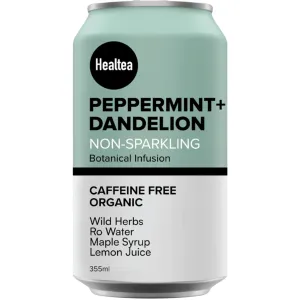 Healtea Organic Non-Sparkling Peppermint   Dandelion Tea 355mL