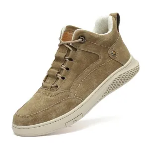 high-quality top leather casual shoes comfortable and stylish mid-top winter plus velvet luxury brand large size sneakers