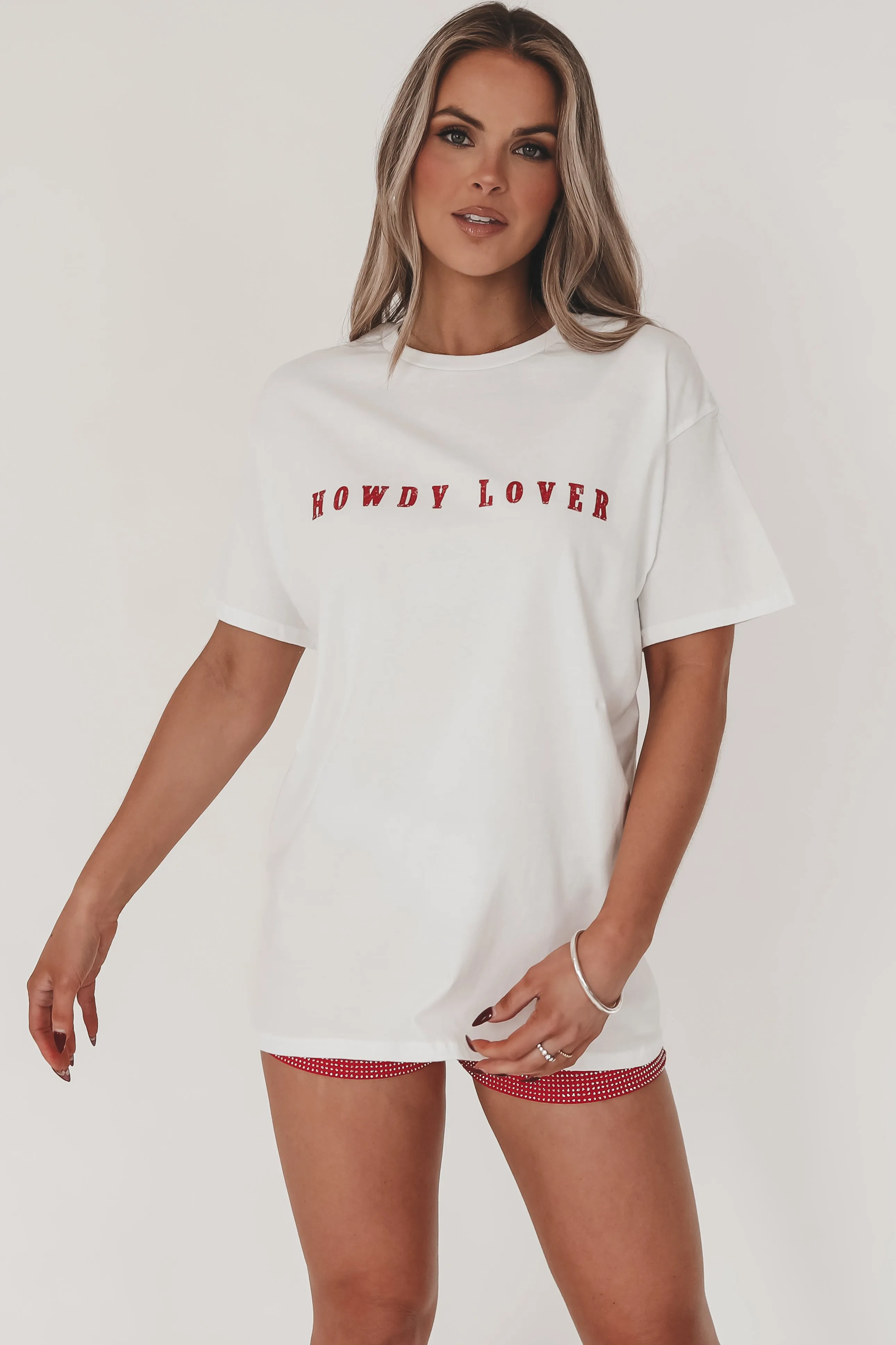 Howdy Lover Western Cowgirl Oversized Comfort Colors Graphic T-Shirt