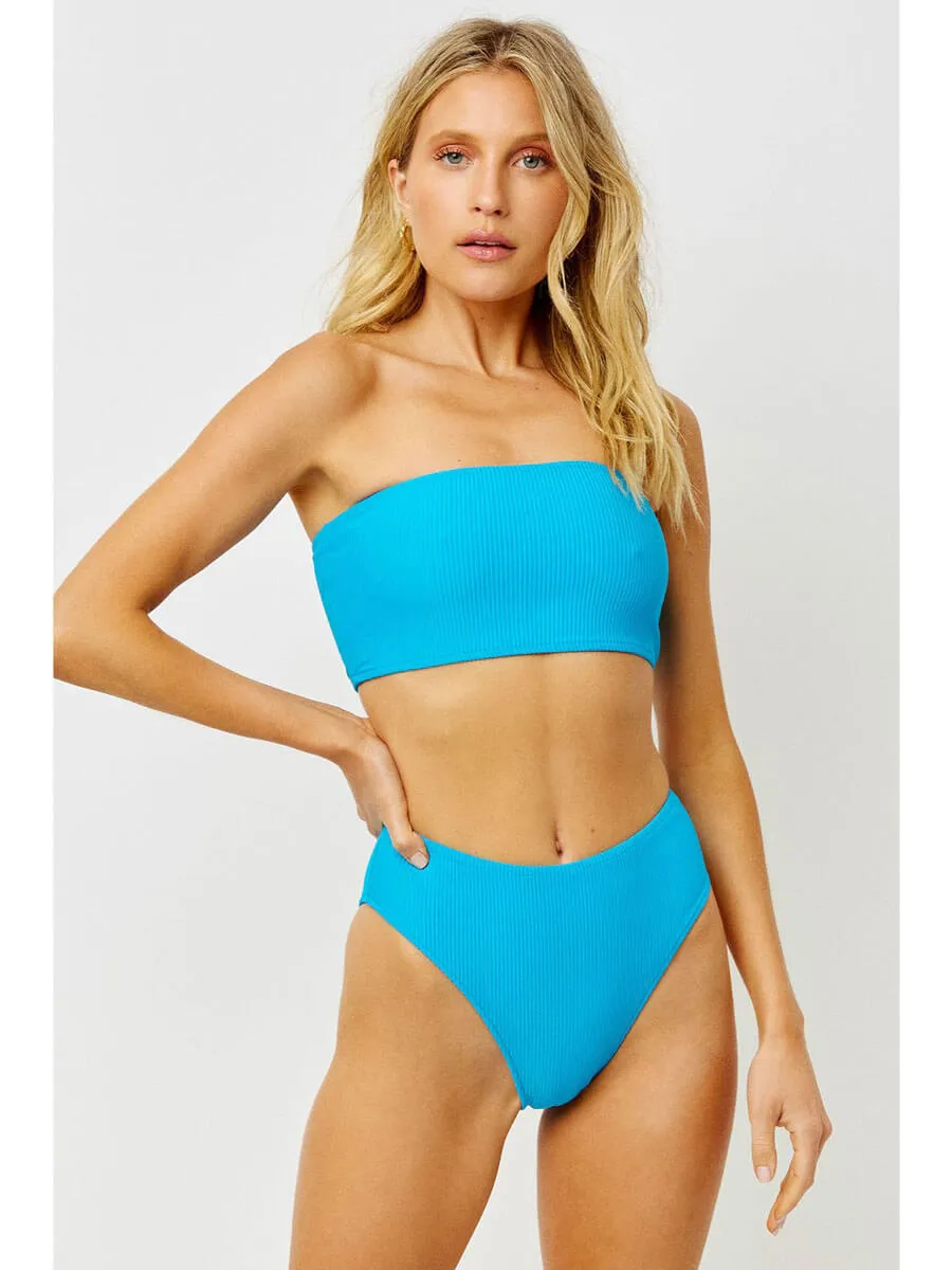 Jenna Ribbed Bottom In Ocean