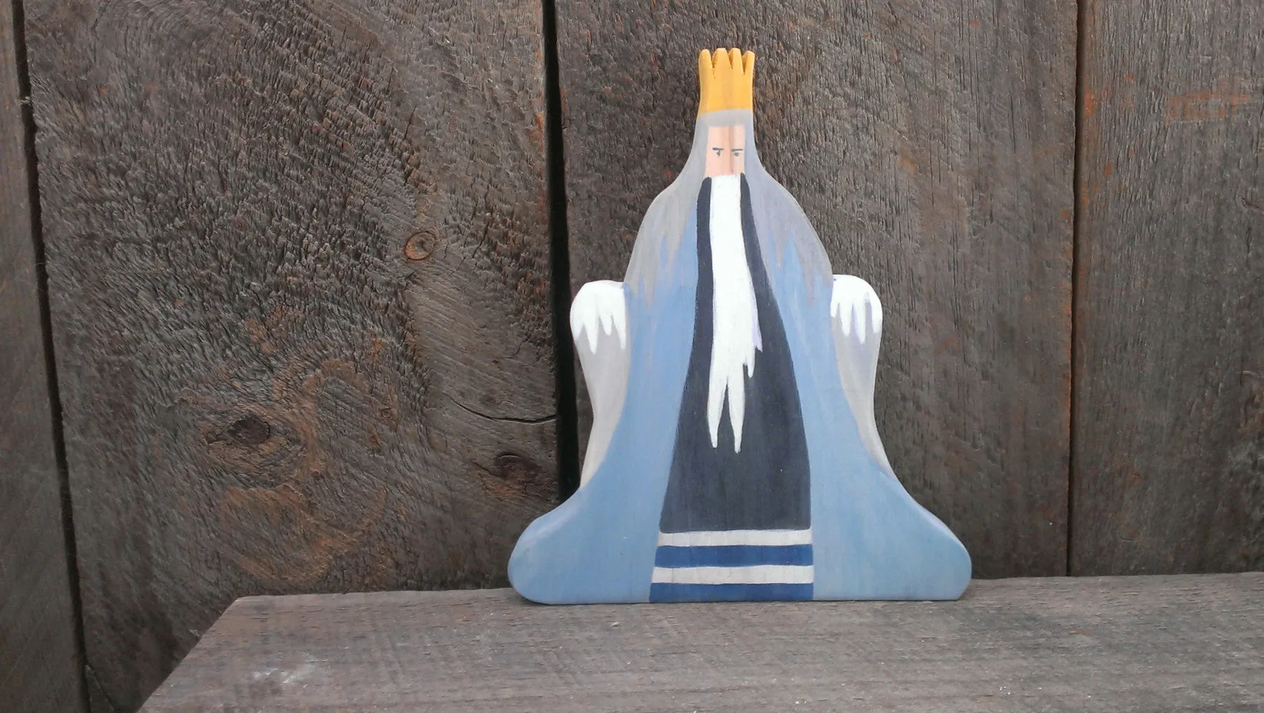 king winter/ waldorf wooden figure