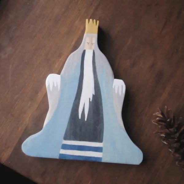 king winter/ waldorf wooden figure
