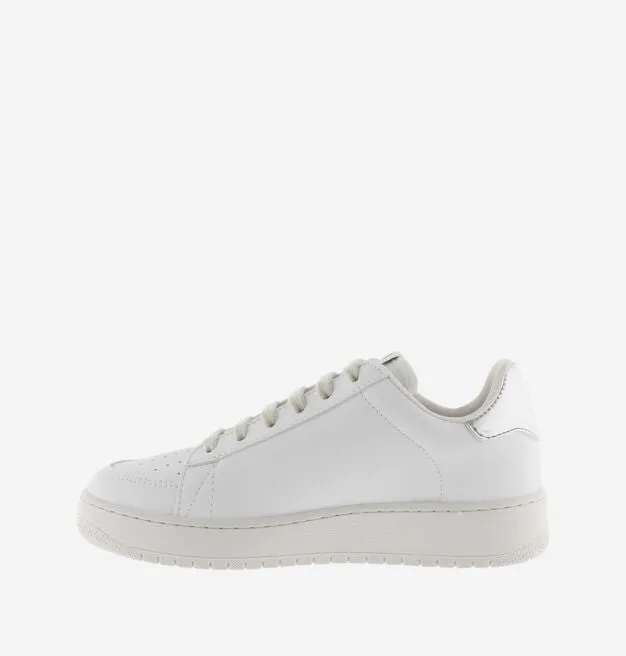 LADIES MADRID METTALIC SNEAKER - PLATA
