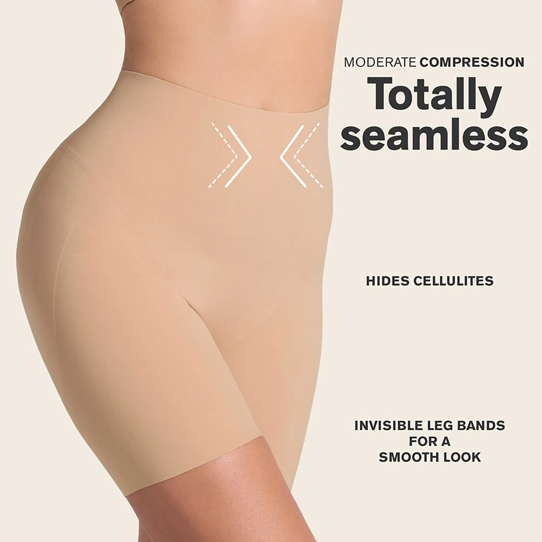 Leonisa Seamless Butt Lifter Shaper Short