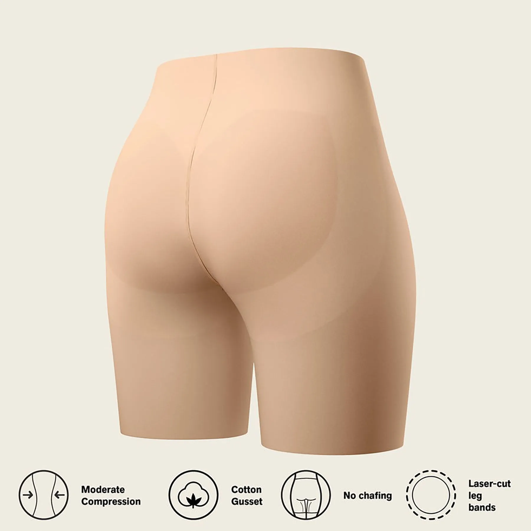 Leonisa Seamless Butt Lifter Shaper Short