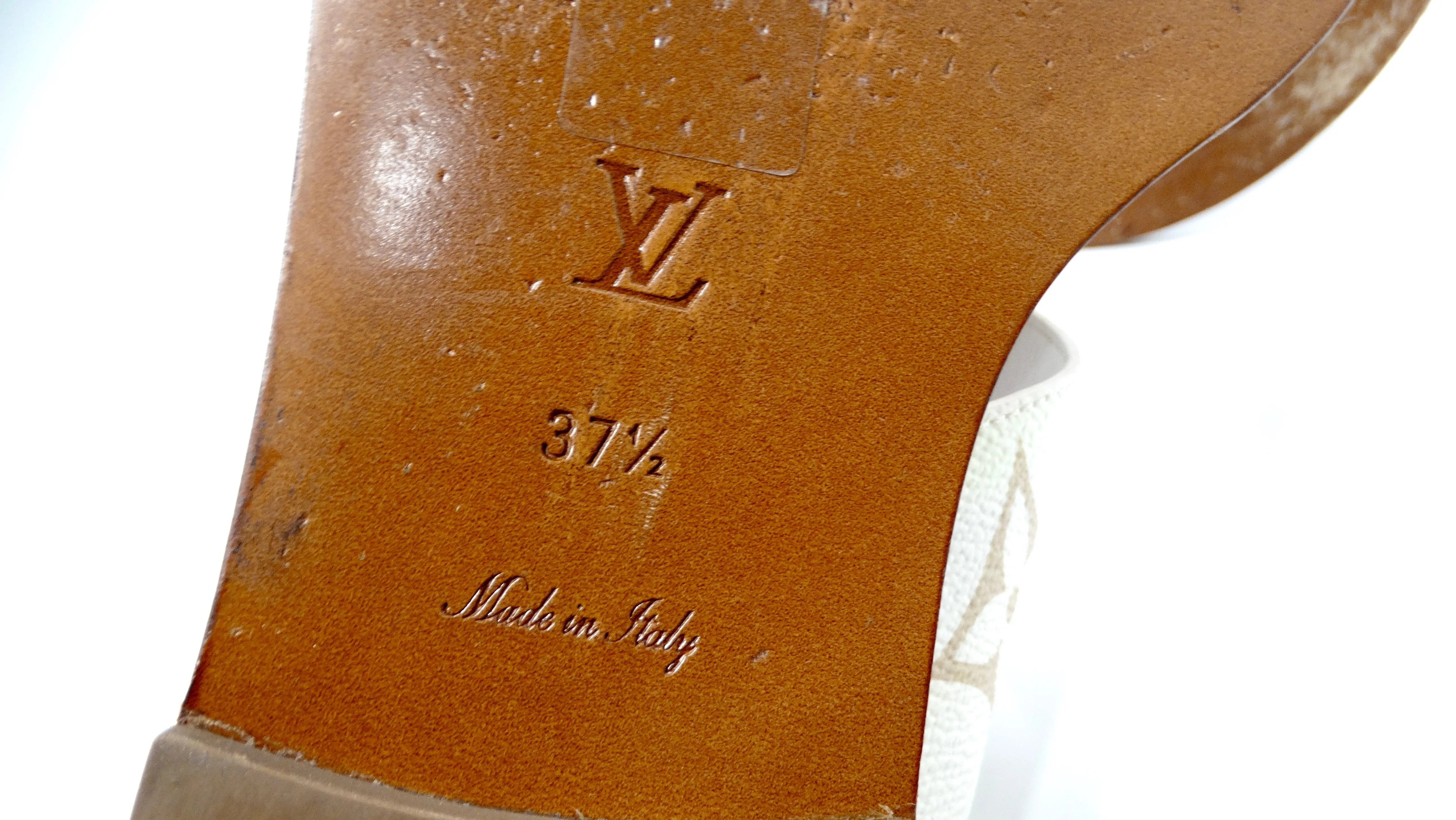 Louis Vuitton Giant Monogram Canvas Strap Sandals