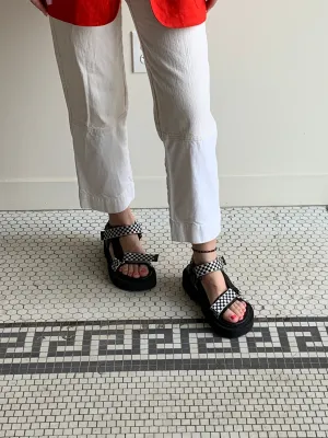 LÄST checkered sandals