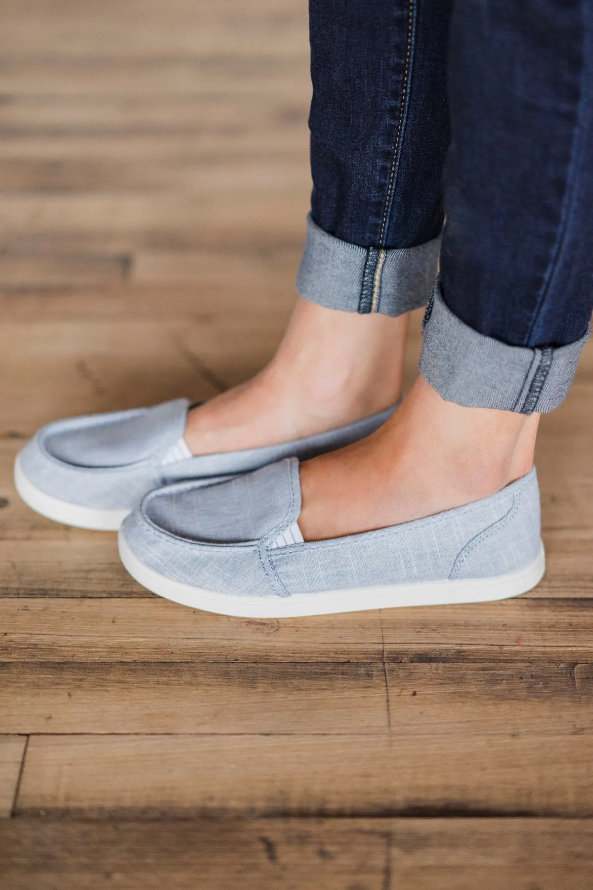Mackerel Slip On Shoes - Denim