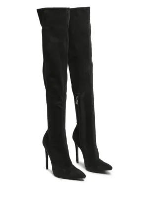 Madman Over-the-Knee Velvet Boots