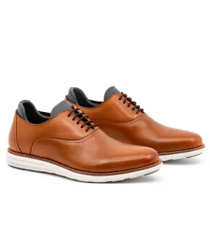 MARTIN DINGMAN COUNTRYAIRE SADDLE LEATHER PLAIN TOE SPORT LACE UP - WHISKEY